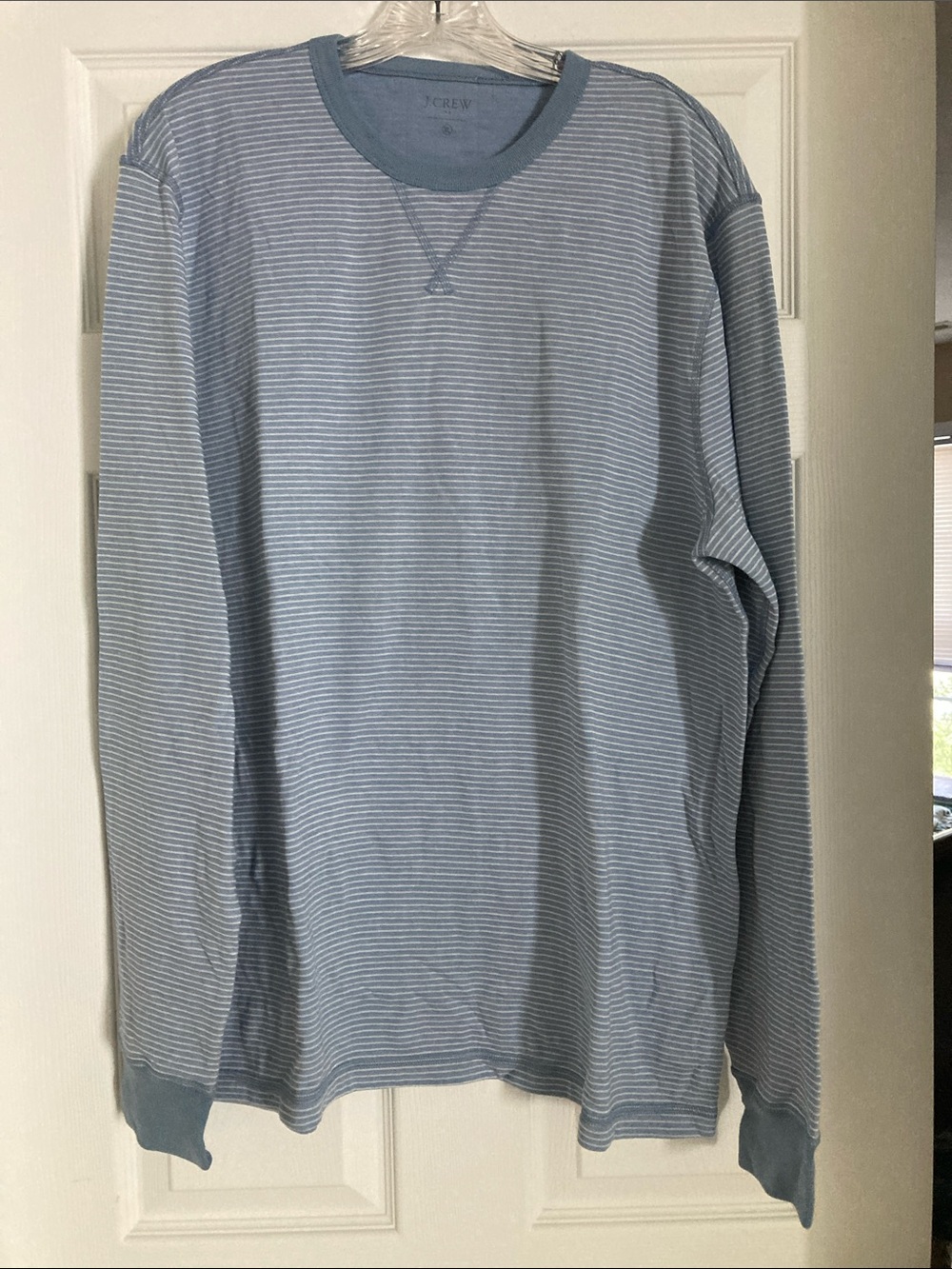 JCrew Factory soft striped crewneck tee